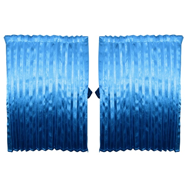 トラックカーテン高級サテン2重 表オレンジ/裏黒リバーシブル240㎝x丈