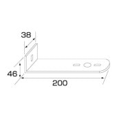 ���ƥ�쥹 �ޡ��������ե��ơ� L�� 38��46��200mm 502832