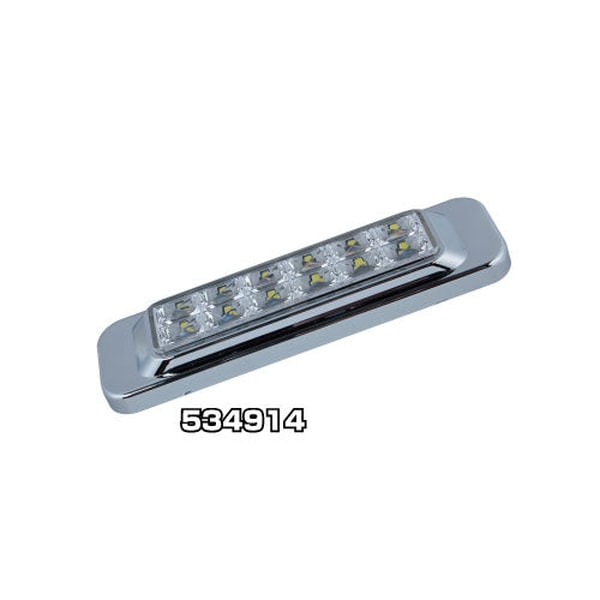 白赤緑ミッドレンジ　パーツ　スタン LEDアクリルマーカー 輝ら 24V 黄 (白ベース) SM-10A - トラック