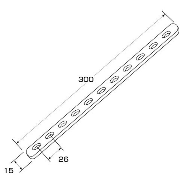 ���ȥ��󥰥��ơ� ���ȥ졼�� ���ƥ�쥹 No.55/300��15mm 596155