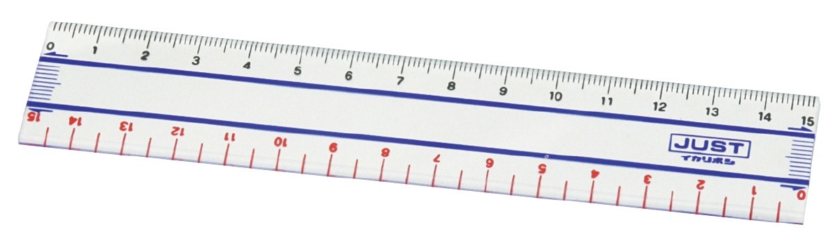 ジャスト定規 15cm ゼロスタート | 教育用品/おもちゃ,学童文具,定規