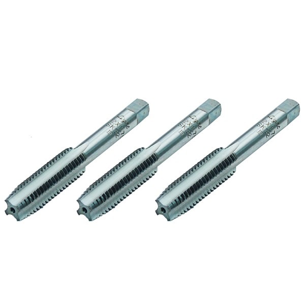 ハンドタップ メートル並目ねじ M3×0.5 先中仕上タップ 3本組 ハンドタップ メートル並目ねじ M3×0.5 先中仕上タップ 3本組