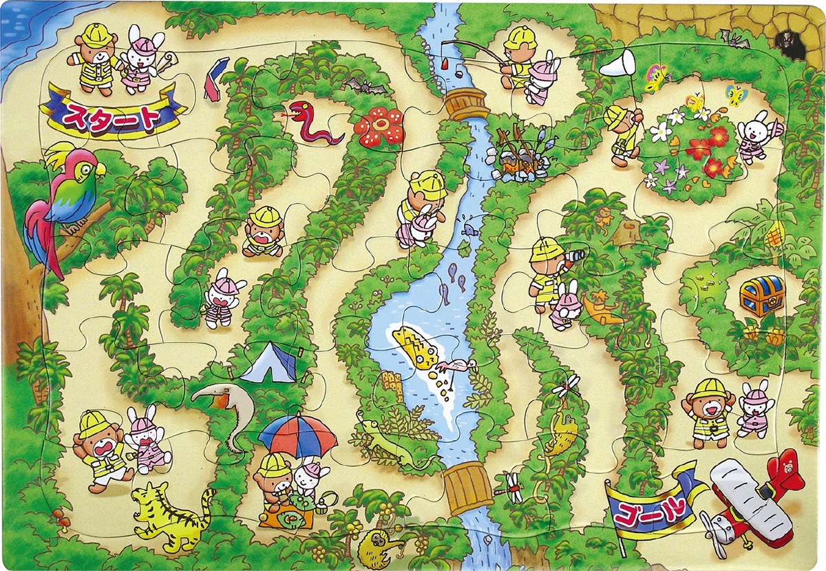 ジグソーパズル ジャングルめいろ | 教育用品/おもちゃ,知育玩具/TOY