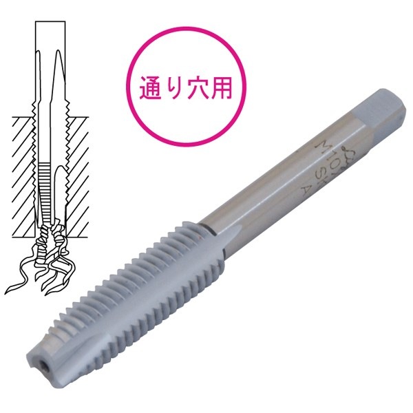 パック品 アルミ用タップ M8×1.25 | 切削/切断/加工,ハンドタップ