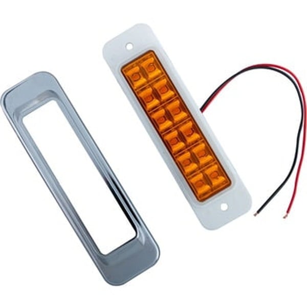 LED サイドマーカー角型 24V車用 レンズ色 アンバー 534912 | トラック