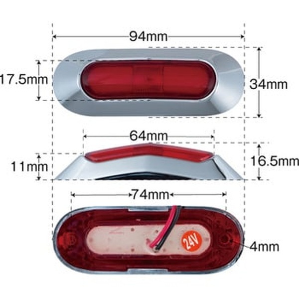 LED �����ɥޡ��������� 24V���� ��󥺿� ��å� 534926