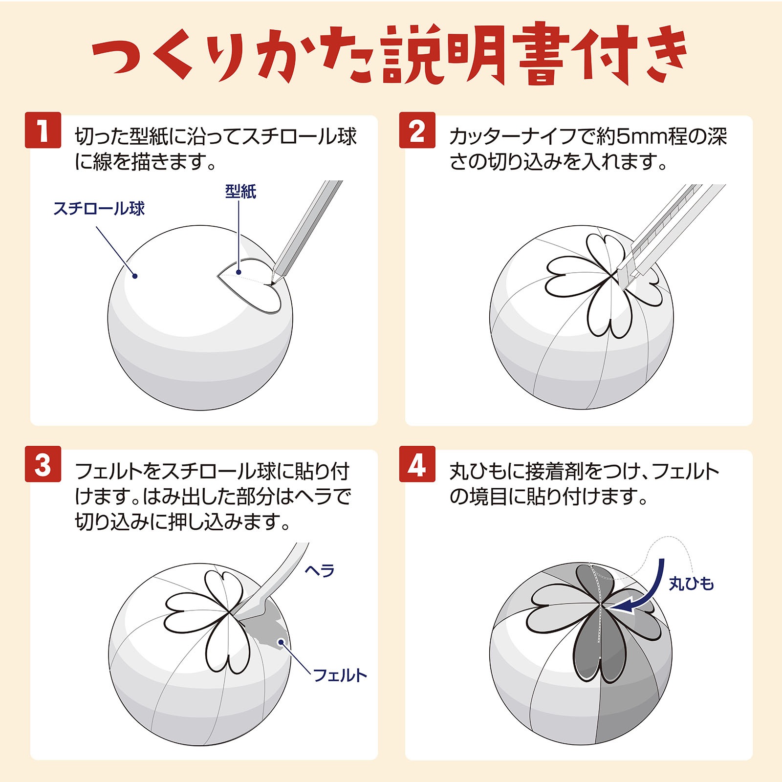 木目込み まりキット小 φ100mm | 教育用品/おもちゃ,教育教材
