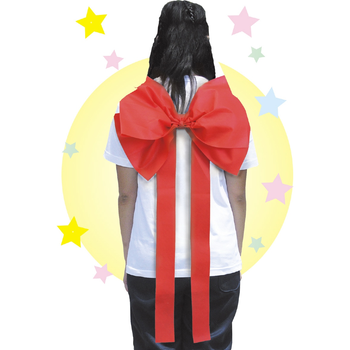 背おえるかんたんリボン 赤 | 運動会/イベント用品,子供用イベント衣装