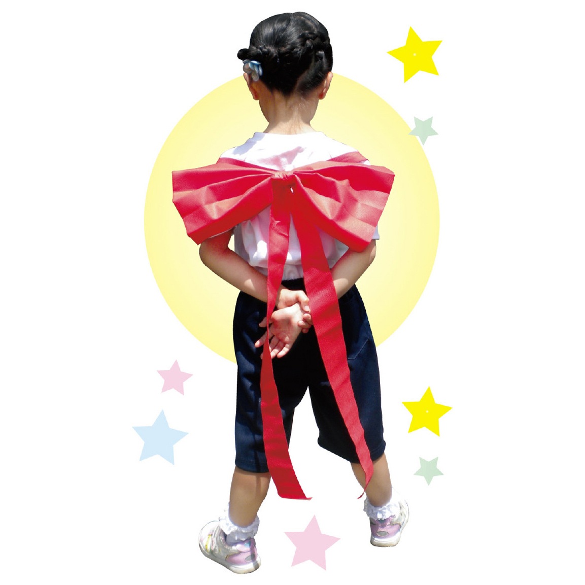 背おえるかんたんリボン 赤 | 運動会/イベント用品,子供用イベント衣装