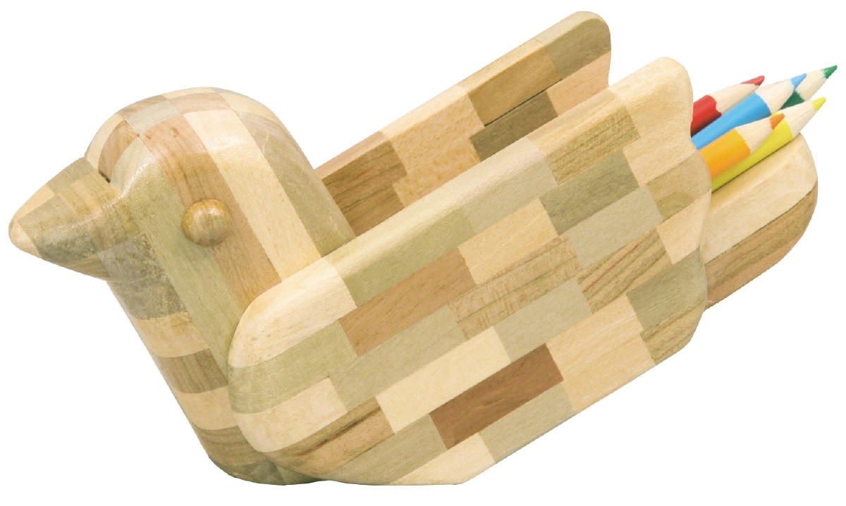 3枚セット 寄木 作家 ウッド プレート 61-6040-84 寄木工芸三色 31401