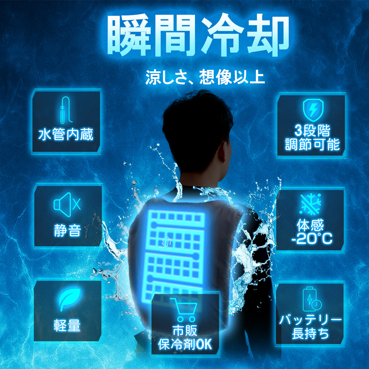 TOKAIZ クールチョッキ Amazon | [TOKAIZ] 水冷服 2025 水冷式 暑さ対策 空調ウェア