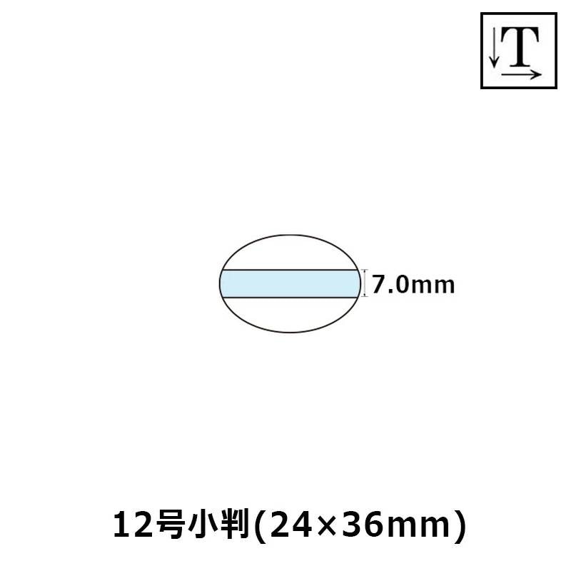 【サンビー】テクノタッチデータースタンプ 日付印 マスター部 12号小判 印面のみ テキスト入稿(Aタイプ)[受領印/領収印/日付入り/オーダーメイド/ゴム印]