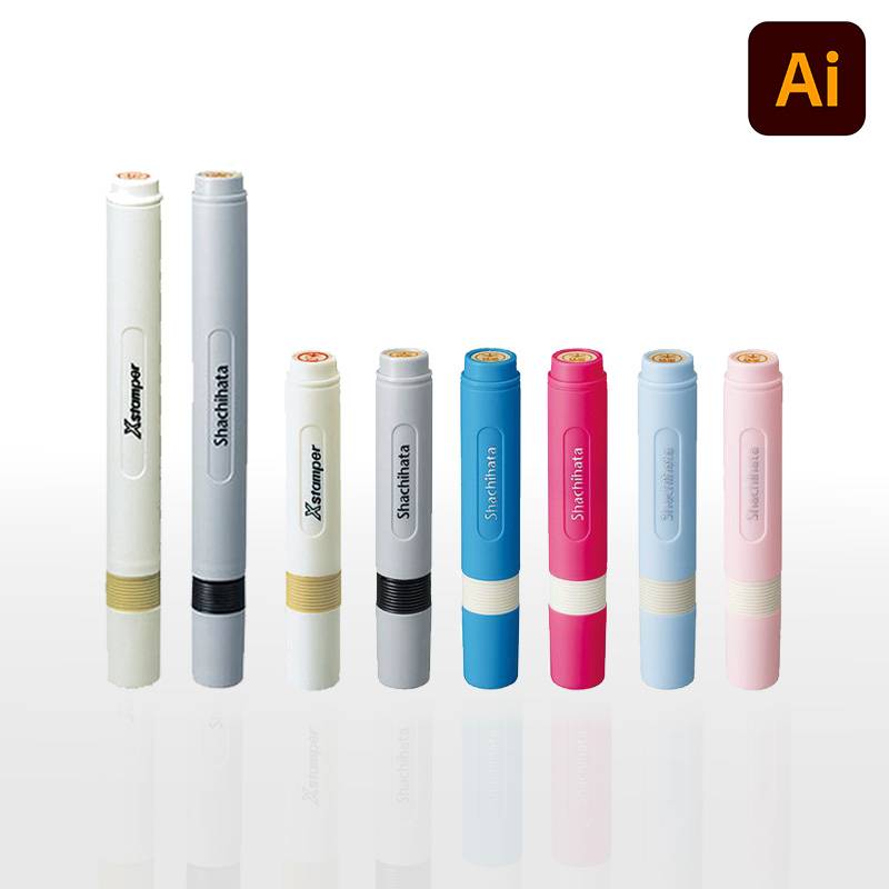 【シヤチハタ】ネーム6 （印面サイズ：6mm丸）別注品 Bタイプ（データご入稿商品） 短柄・長柄[オーダーメイドスタンプ/浸透印/ハンコ/判子/ビジネススタンプ]