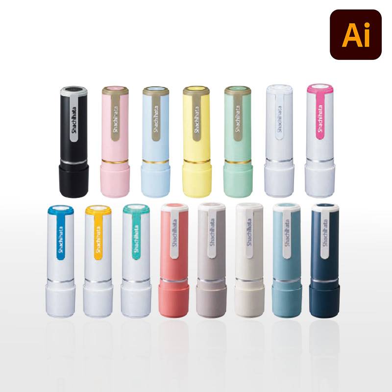 【シヤチハタ】 ネーム9( 印面サイズ：直径9.5mm) Bタイプ（データご入稿）[オーダーメイド/イラストレーター/ ネーム印 /スタンプ/判子]