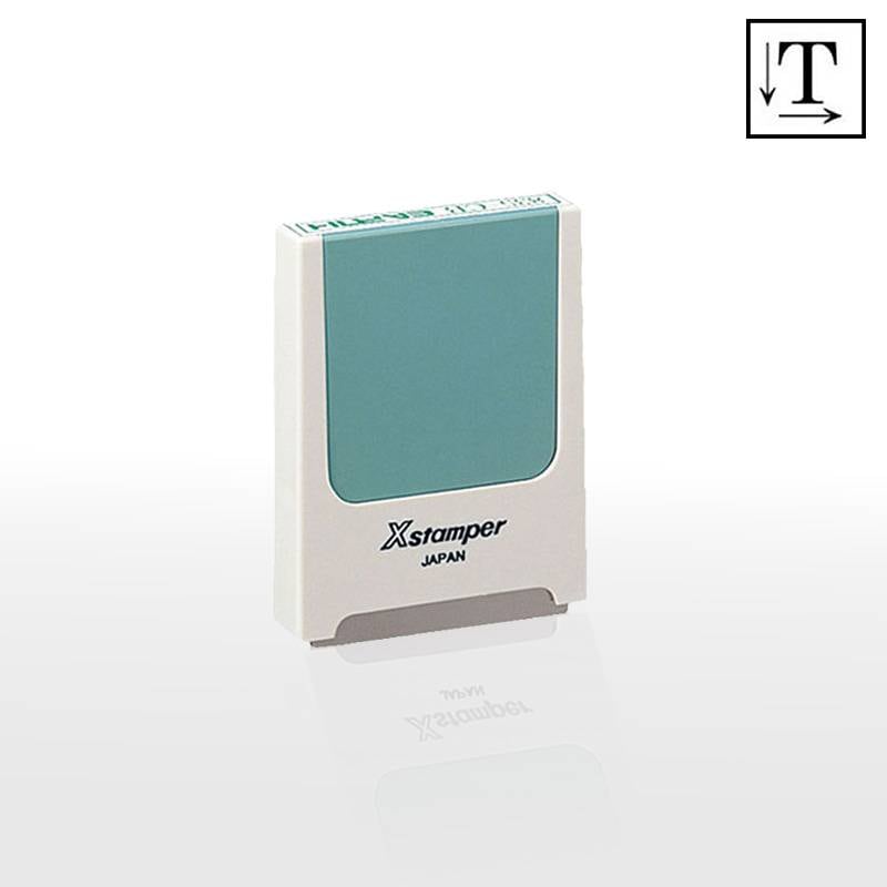 【シヤチハタ】  角型印 0540号“コード番号用科目印” ( 印面サイズ：5×40mm) テキスト入稿タイプ（Aタイプ）[オーダーメイドスタンプ/Xスタンパー/Xstamper]