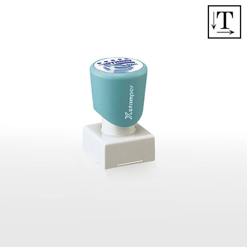 【シヤチハタ】角型印 2525号 ( 印面サイズ ： 25×25mm ) 　テキスト入稿タイプ（Aタイプ）[オーダーメイドスタンプ/ビジネス印/会社印/ショップ印/角印]