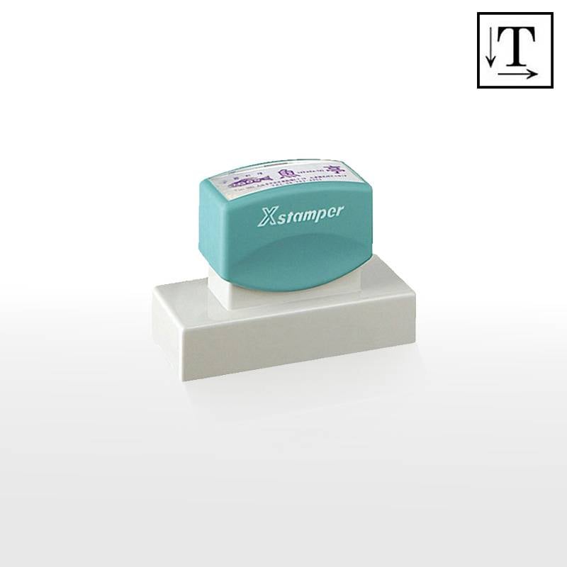 【シヤチハタ】角型印2580号(印面サイズ：25×80mm)　テキスト入稿タイプ（Aタイプ）[オーダーメイドスタンプ/住所印/ビジネス印/会社印]