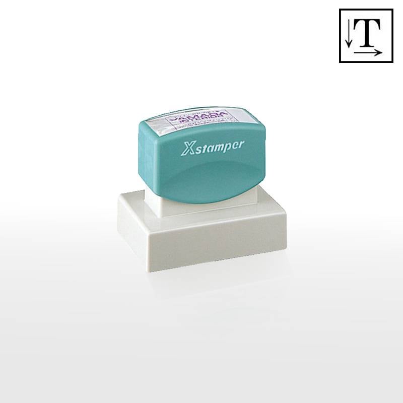 【シヤチハタ】角型印 3863号 ( 印面サイズ ： 38×63mm ) 　テキスト入稿タイプ（Aタイプ）[オーダーメイドスタンプ/ビジネス印/会社印/ショップ印]