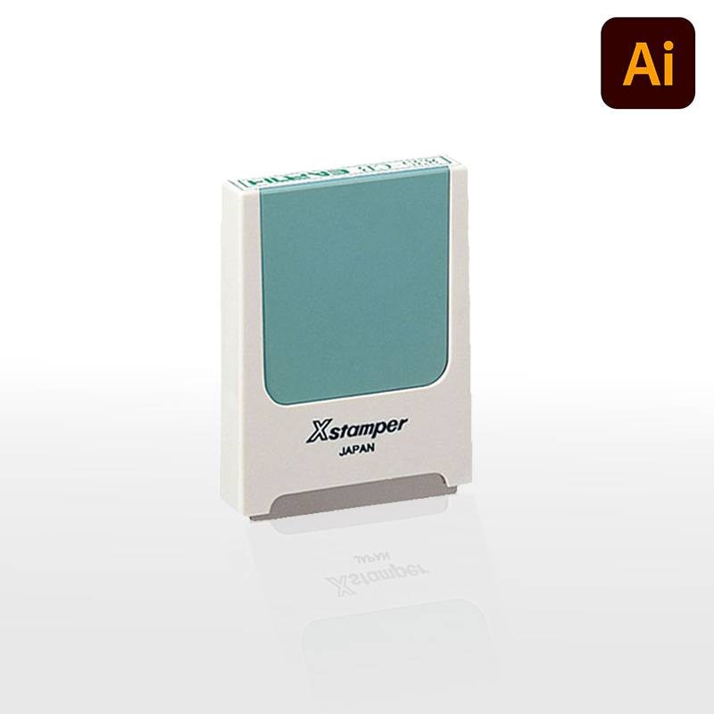 【シヤチハタ】角型印 0540号 コード番号用科目印 (  印面サイズ ： 5×40mm )データご入稿タイプ（Bタイプ）[オーダーメイドスタンプ/Xスタンパー/Xstamper]