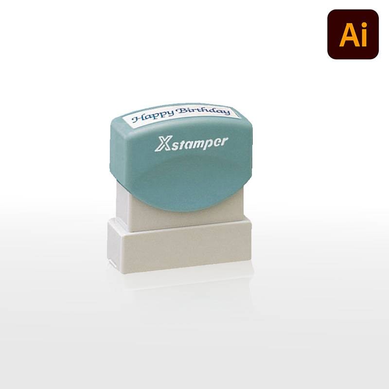 【シヤチハタ】角型印 0942号  ( 印面サイズ ： 9×42mm ) データご入稿タイプ（Bタイプ）[オーダーメイドスタンプ/ビジネス印/Xstamper]