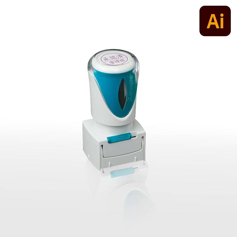 【シヤチハタ】 ビジネス用キャップレス E型(印面サイズ：直径16mm) データ入稿タイプ（Bタイプ）[事務用品/オーダーメイド/イラストレーター/データ入稿/スタンプ/はんこ/ハンコ/判子/シャチハタ/しゃちはた/Shachihata/Xスタンパー/ビジネス]