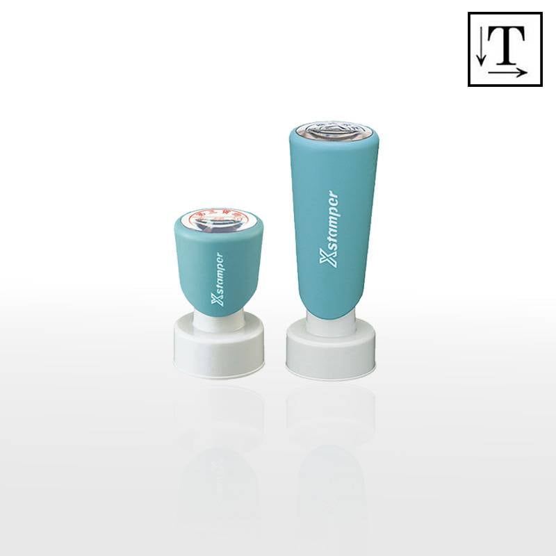 【シヤチハタ】 丸型印 25号  (印面サイズ：直径25mm) テキスト入稿タイプ（Aタイプ） 短柄・長柄[事務用品/オーダーメイドスタンプ/スタンプ/浸透印/はんこ/ハンコ/判子/シャチハタ印/しゃちはた/Shachihata/Xスタンパー/Xstamper/ビジネススタンプ/会社印]