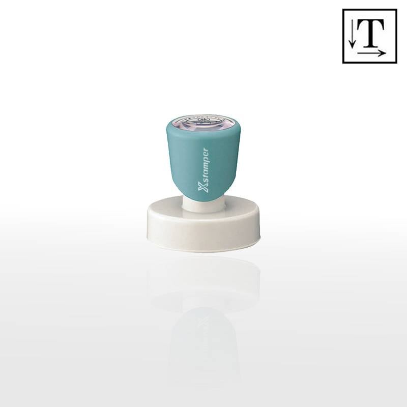 【シヤチハタ】 丸型印 だ円型3045号 ( 印面サイズ：30×45mmだ円) テキスト入稿タイプ（Aタイプ）[事務用品/オーダーメイドスタンプ/スタンプ/浸透印/はんこ/ハンコ/判子/シャチハタ印/しゃちはた/Shachihata/Xスタンパー/Xstamper/ビジネススタンプ/会社印]