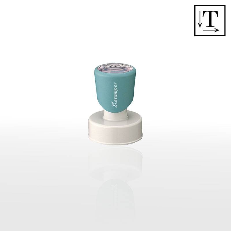 【シヤチハタ】 丸型印35号(印面サイズ：直径35mm) テキスト入稿タイプ（Aタイプ）[事務用品/オーダーメイドスタンプ/スタンプ/浸透印/はんこ/ハンコ/判子/シャチハタ印/しゃちはた/Shachihata/Xスタンパー/Xstamper/ビジネススタンプ/会社印]