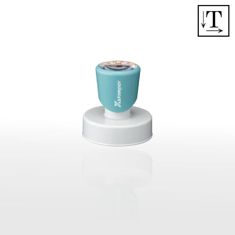 【シヤチハタ】丸型印45号 (印面サイズ：直径45mm) テキスト入稿タイプ（Aタイプ）[事務用品/オーダーメイドスタンプ/スタンプ/浸透印/はんこ/ハンコ/判子/シャチハタ印/しゃちはた/Shachihata/Xスタンパー/Xstamper/ビジネススタンプ/会社印]