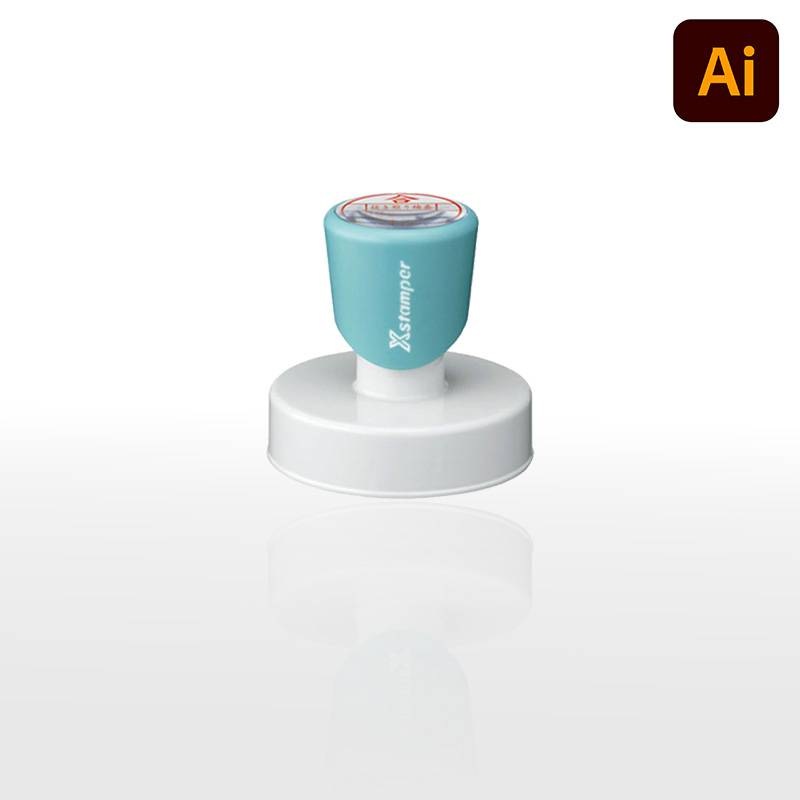 【シヤチハタ】 丸型印 50号  ( 印面サイズ：直径50mm) テキスト入稿タイプ（Aタイプ）[事務用品/オーダーメイドスタンプ/スタンプ/浸透印/はんこ/ハンコ/判子/シャチハタ印/しゃちはた/Shachihata/Xスタンパー/Xstamper/ビジネススタンプ/会社印]