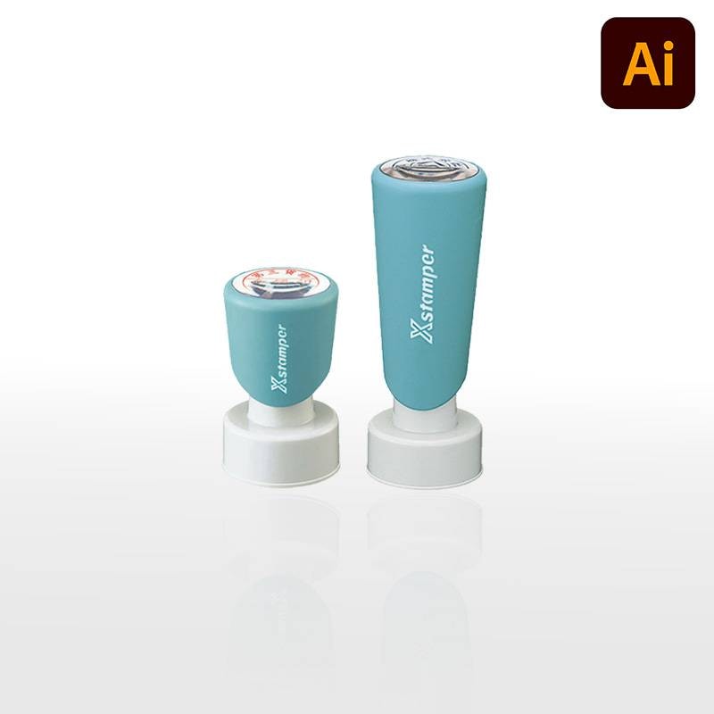 【シヤチハタ】 丸型印 25号  (印面サイズ：直径25mm) データ入稿タイプ（Bタイプ） 短柄・長柄[事務用品/オーダーメイド/イラストレーター/データ入稿/スタンプ/はんこ/ハンコ/判子/シャチハタ/しゃちはた/Shachihata/Xスタンパー/ビジネス]