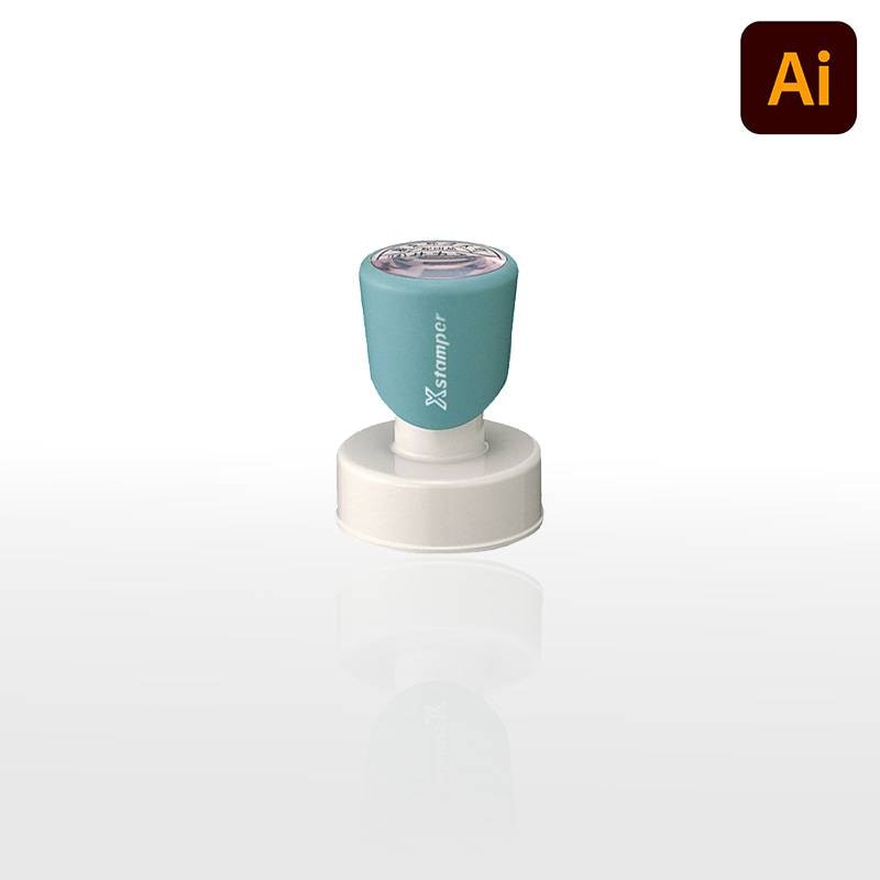 【シヤチハタ】 丸型印 35号 ( 印面サイズ：直径35mm)データ入稿タイプ（Bタイプ）[事務用品/オーダーメイド/イラストレーター/データ入稿/スタンプ/はんこ/ハンコ/判子/シャチハタ/しゃちはた/Shachihata/Xスタンパー/ビジネス]