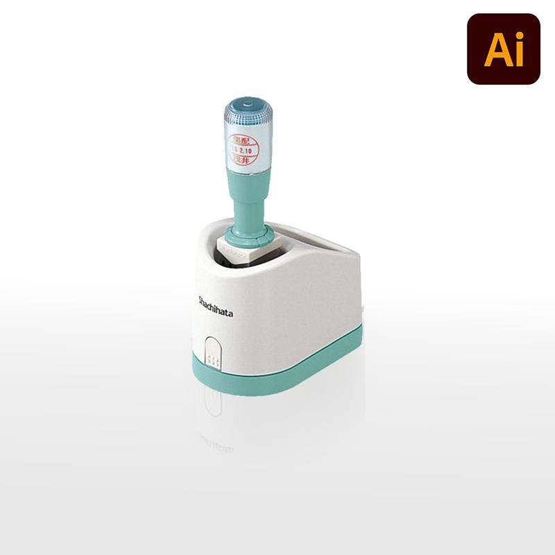 【シヤチハタ】データーネーム16号 グリップ式 （印面直径16mm） データ入稿(Bタイプ)