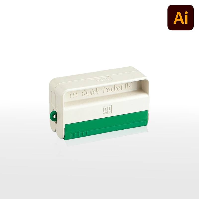 【サンビー】クイックスタンパー クイックポケットイン 1351号 （印面サイズ：13×51mm）データ入稿タイプ（Bタイプ） QAP-1351B