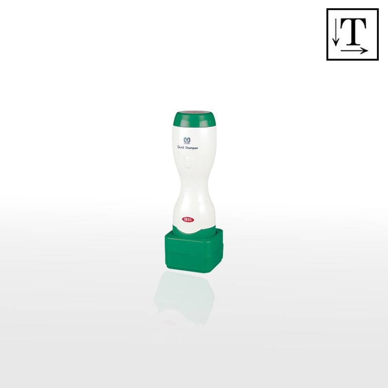 【サンビー】クイックスタンパー 角型 20mm角 長柄タイプ テキスト入稿タイプ（Aタイプ）社印 角印 会社印 QA-20LA