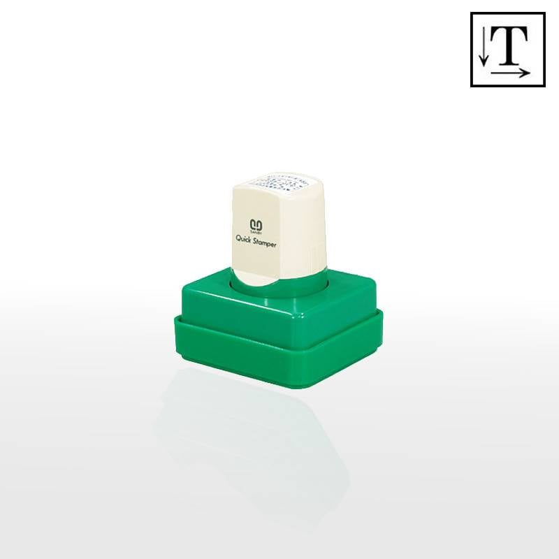 【サンビー】クイックスタンパー 角型 3540号 短柄タイプ テキスト入稿タイプ（Aタイプ）社印 角印 会社印 QA-3540A