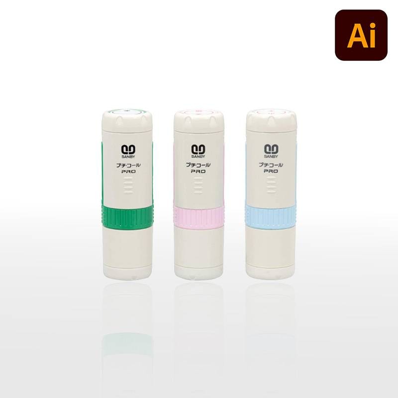 【サンビー】プチコールPRO15 丸型 キャップ式（印面サイズ：15mm丸）データ入稿 元号・略西暦タイプ[日付入り/受領印/領収印/確認印/検査印/調剤済]