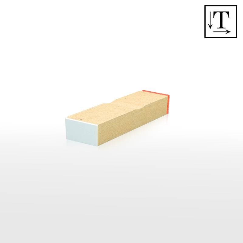 オーダーメイド印 木台ゴム印 赤ゴム 黒ゴム（印面サイズ：10×18mm）テキスト入稿タイプ