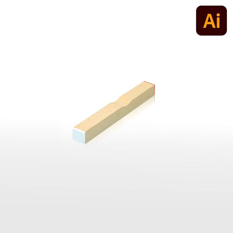 オーダーメイド印 木台ゴム印 赤ゴム 黒ゴム(印面サイズ:7×7mm)データ入稿タイプ イラストレーター