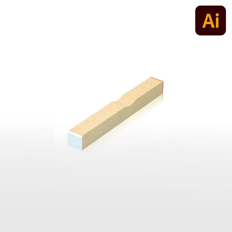 オーダーメイド印 木台ゴム印 赤ゴム 黒ゴム(印面サイズ:8×8mm)データ入稿タイプ イラストレーター