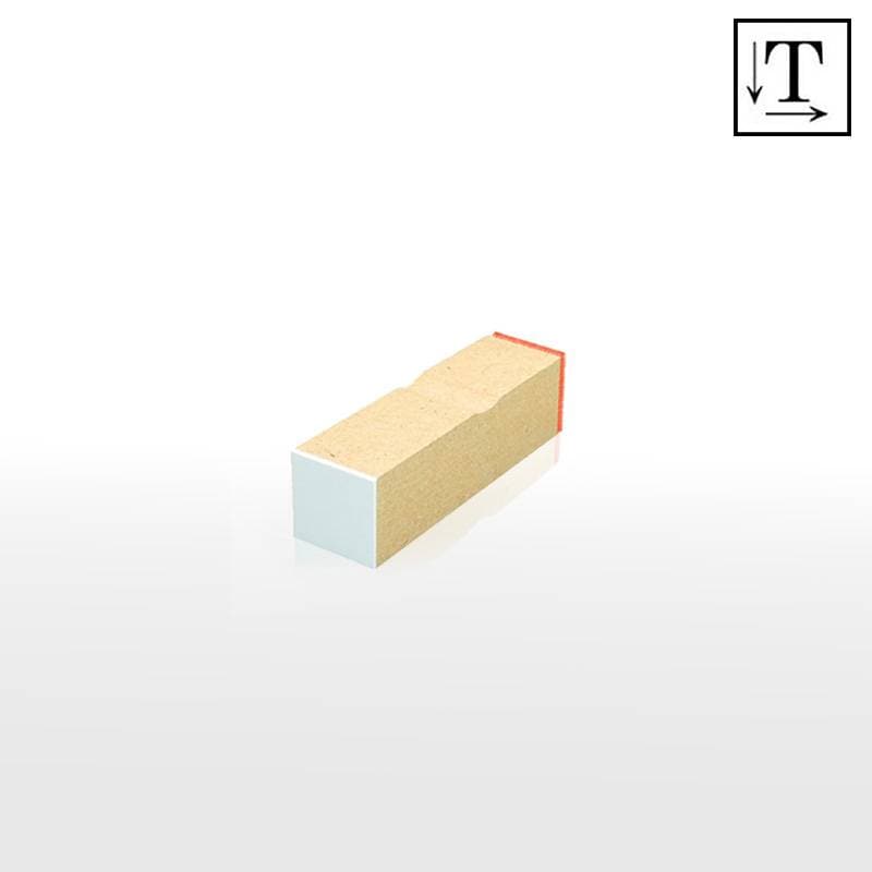 オーダーメイド印 木台ゴム印 赤ゴム 黒ゴム（印面サイズ：16×16mm）テキスト入稿タイプ