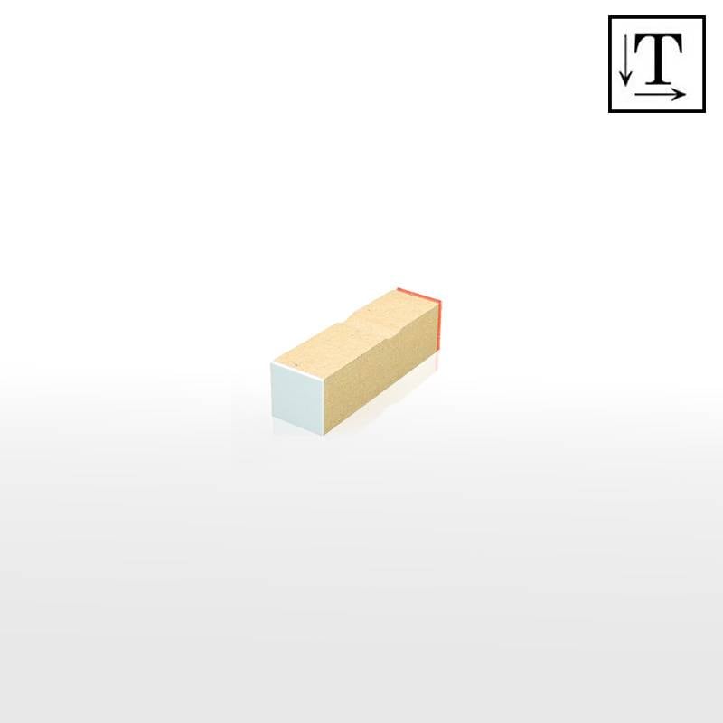 オーダーメイド印 木台ゴム印 赤ゴム 黒ゴム（印面サイズ：12×12mm）テキスト入稿タイプ