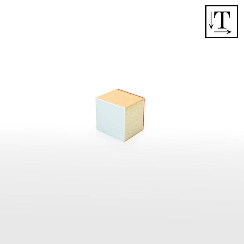 オーダーメイド印 木台ゴム印 赤ゴム 黒ゴム（印面サイズ：30×30mm）テキスト入稿タイプ