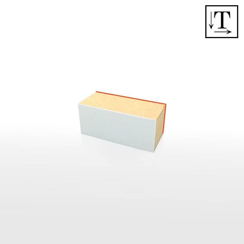 オーダーメイド印 木台ゴム印 赤ゴム 黒ゴム（印面サイズ：27×62mm）テキスト入稿タイプ