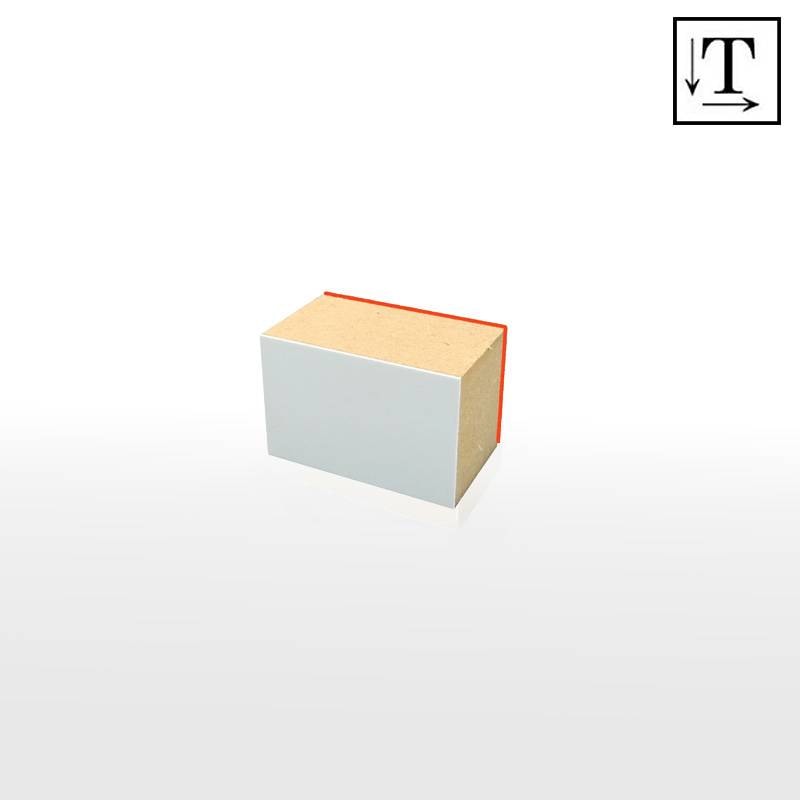 オーダーメイド印 木台ゴム印 赤ゴム 黒ゴム（印面サイズ：30×45mm）テキスト入稿タイプ