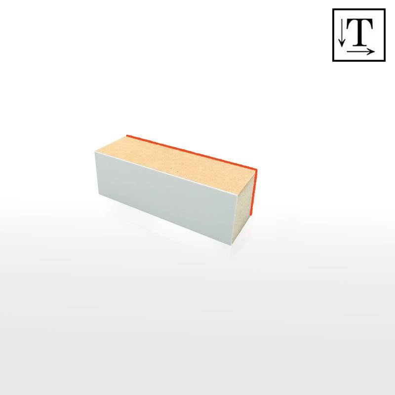 オーダーメイド印 木台ゴム印 赤ゴム 黒ゴム（印面サイズ：30×80mm）テキスト入稿タイプ