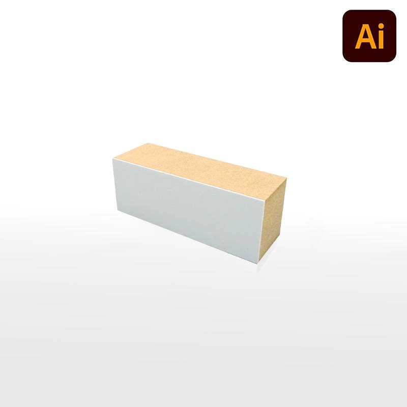 オーダーメイド印 木台ゴム印 赤ゴム 黒ゴム（印面サイズ：27×80mm）データ入稿タイプ イラストレーター