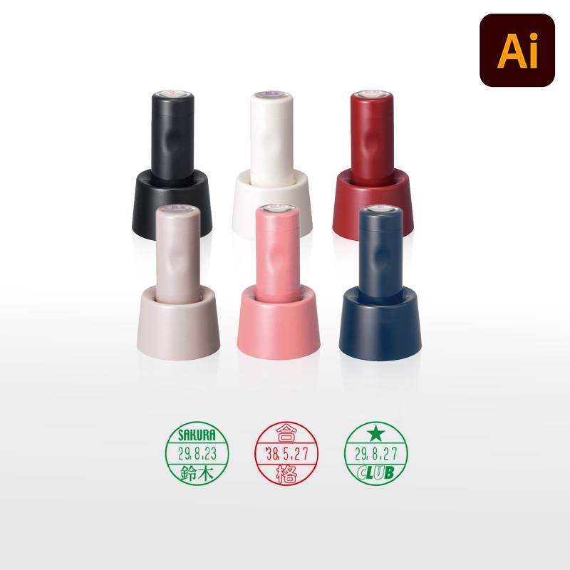 【シヤチハタ】データーネームEX15号 スタンド式 印面直径15.5mm データ入稿(Bタイプ) 日付印 データネーム