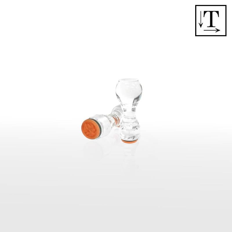 オーダーメイド印 アクリル台ゴム印 丸型 赤ゴム 黒ゴム トップスター台（印面サイズ：15mm丸）テキスト入稿タイプ