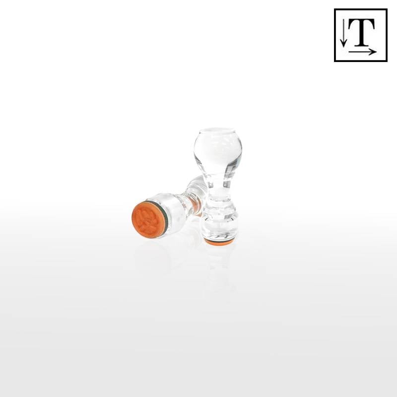 オーダーメイド印 アクリル台ゴム印 丸型 赤ゴム 黒ゴム トップスター台（印面サイズ：20mm丸）テキスト入稿タイプ